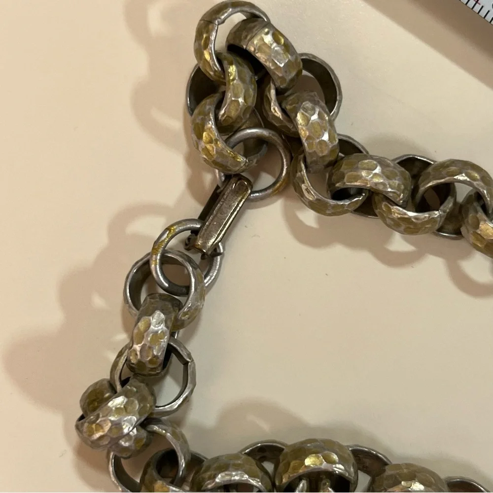 Vintage Antique Art deco Victorian Festival Silver Goth Medieval Goth necklace - Picture 10 of 16